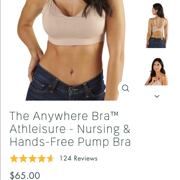 Nursing/Pumping Ollie Gray Bra - Picture 3 of 7